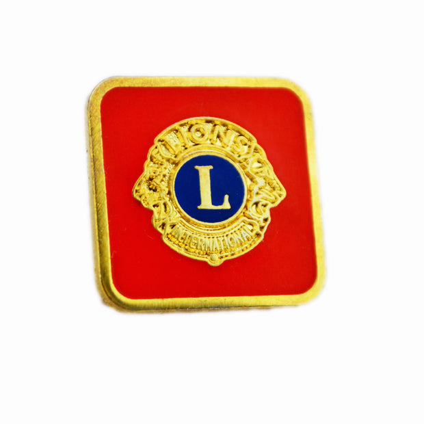 Lions-Member-Pin-Square-Red-Tej-Brothers